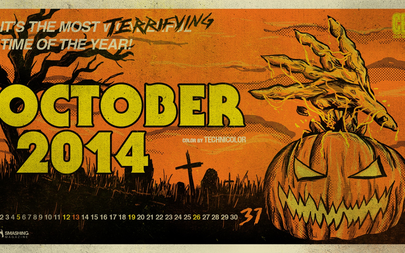 October 2014 Calendar wallpaper (2) #10 - 1680x1050