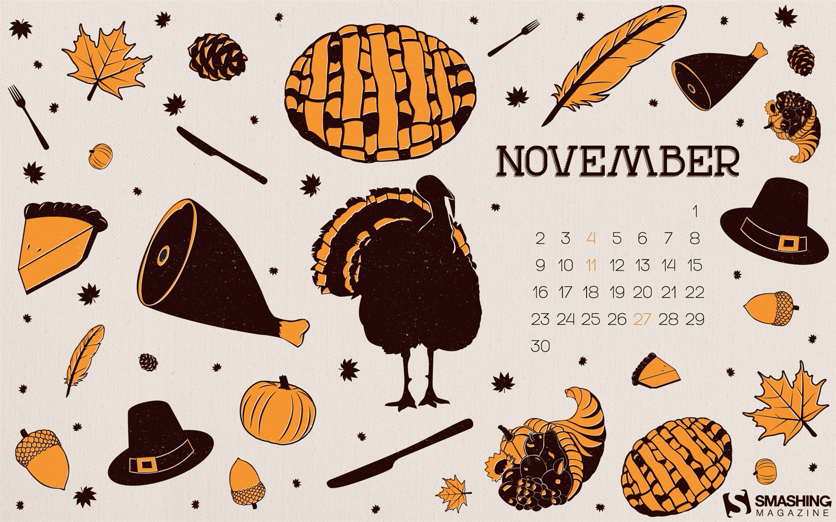 Ноябрь 2014 Календарь обои (2) #14 - 1680x1050