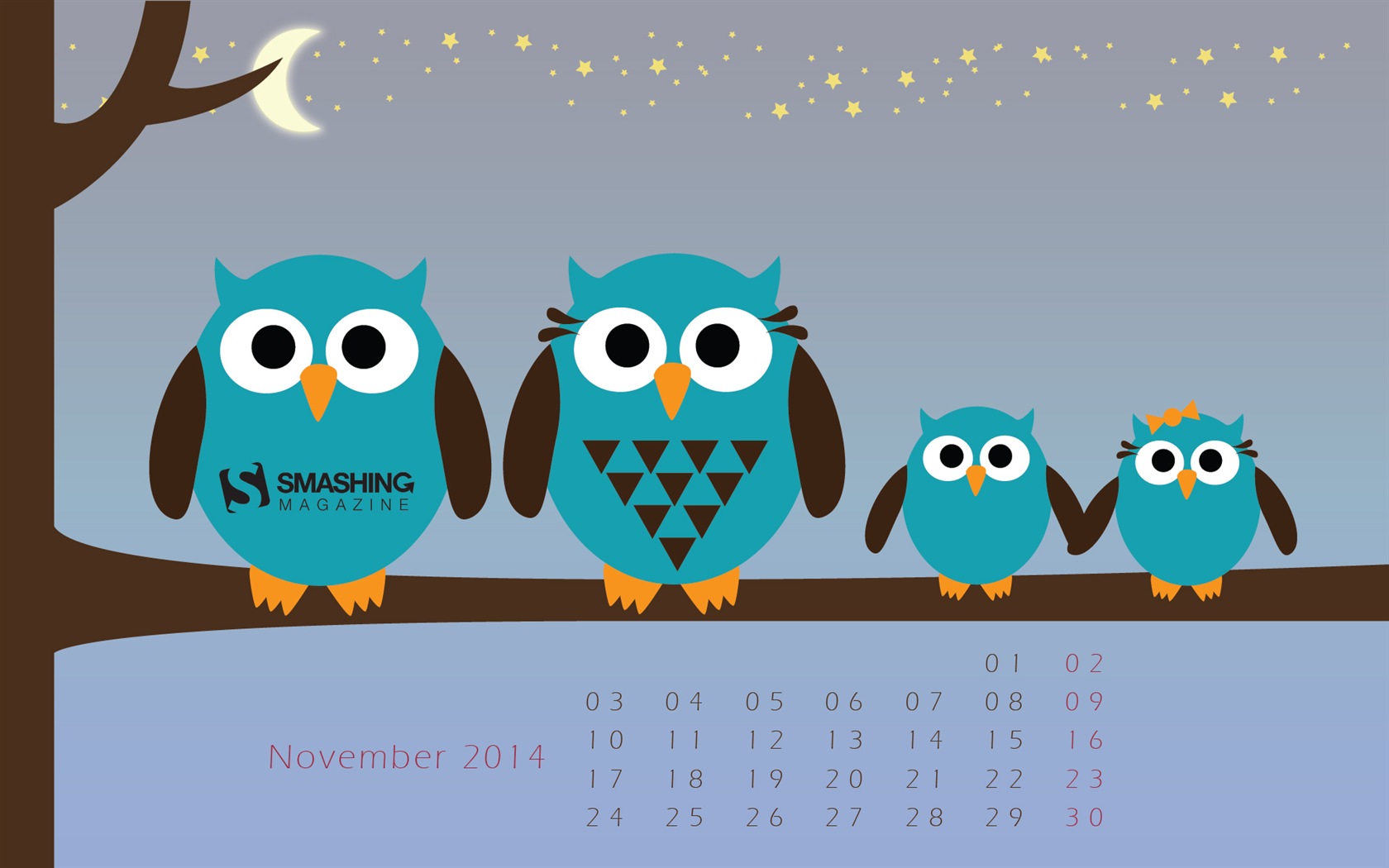 Ноябрь 2014 Календарь обои (2) #20 - 1680x1050