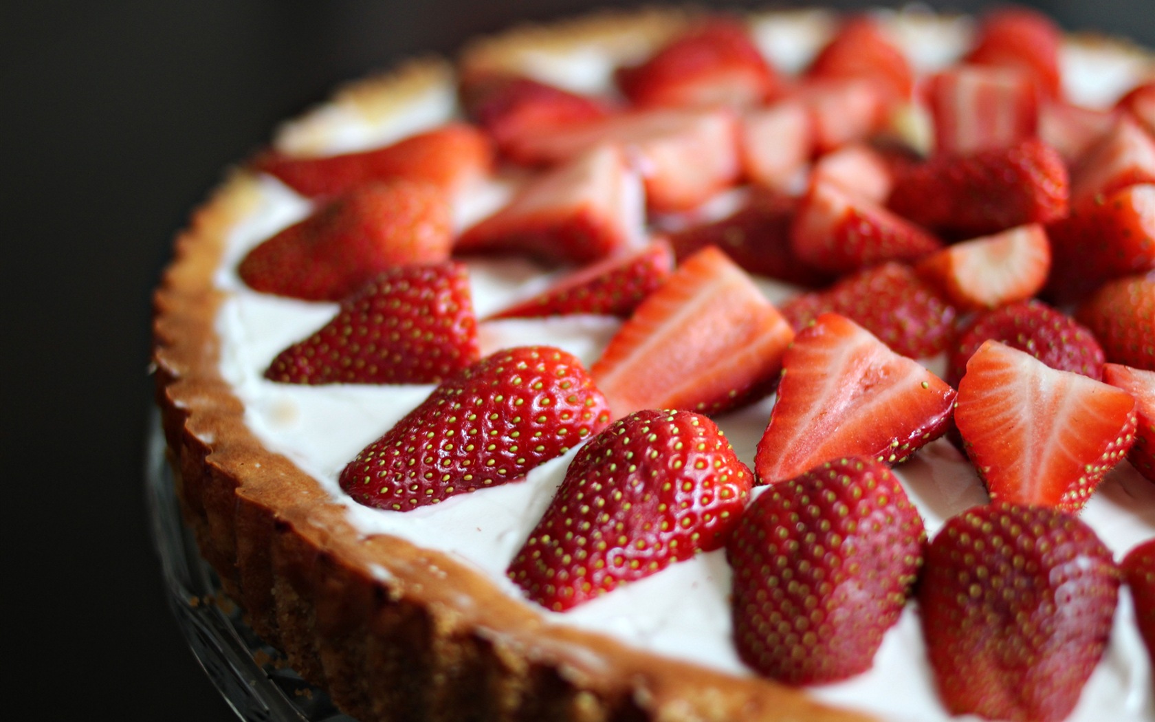 Délicieux gâteau fraises fonds d'écran HD #4 - 1680x1050