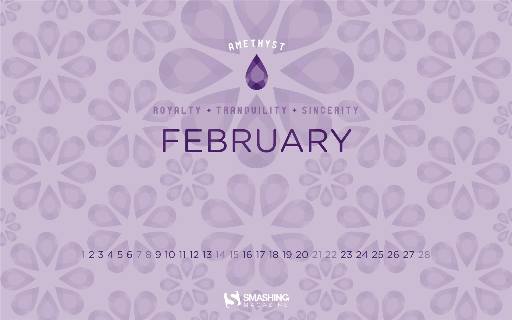 February 2015 Calendar wallpaper (2) #2 - 1680x1050