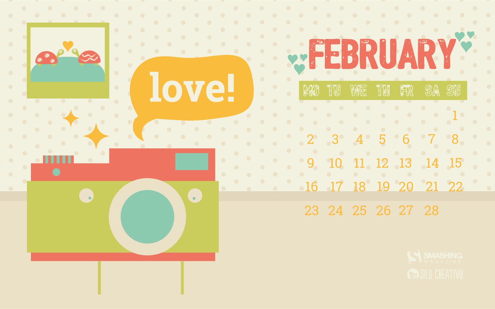 February 2015 Calendar wallpaper (2) #15 - 1680x1050
