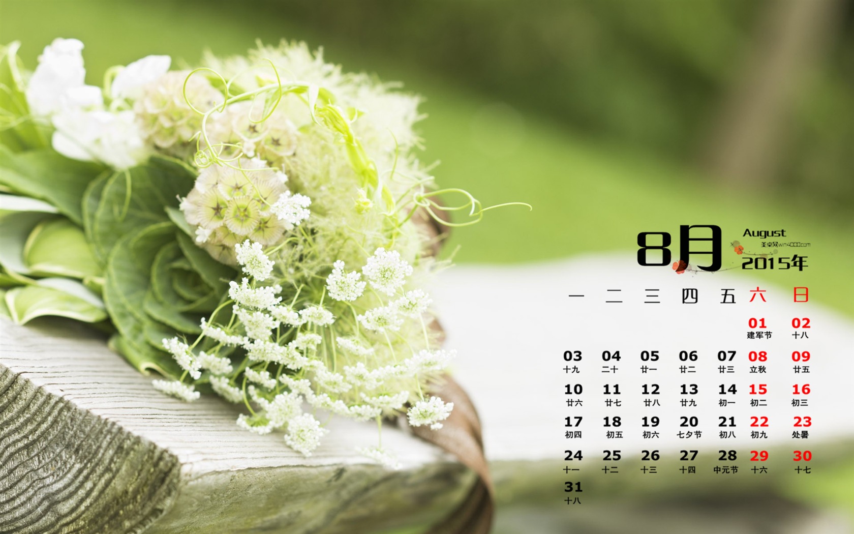 08. 2015 kalendář tapety (1) #19 - 1680x1050