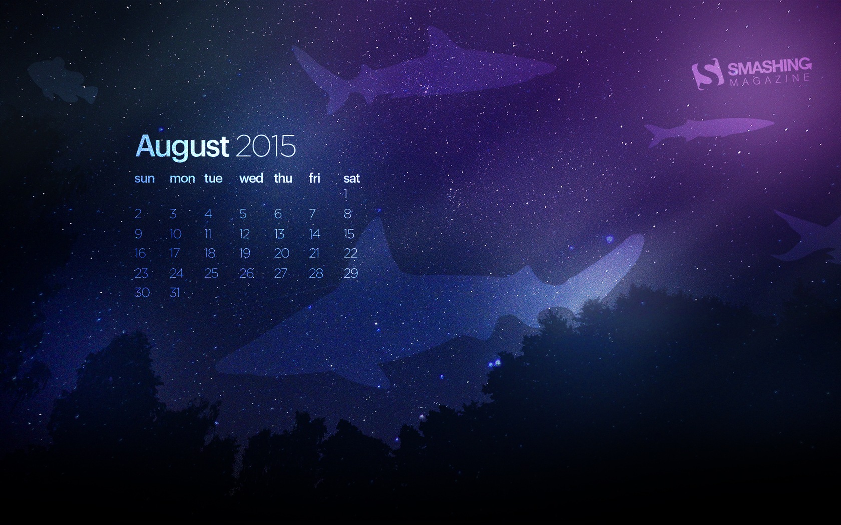 August 2015 calendar wallpaper (2) #19 - 1680x1050