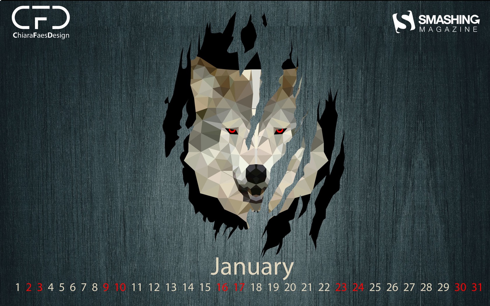 Januar 2016 Kalender Wallpaper (2) #20 - 1680x1050