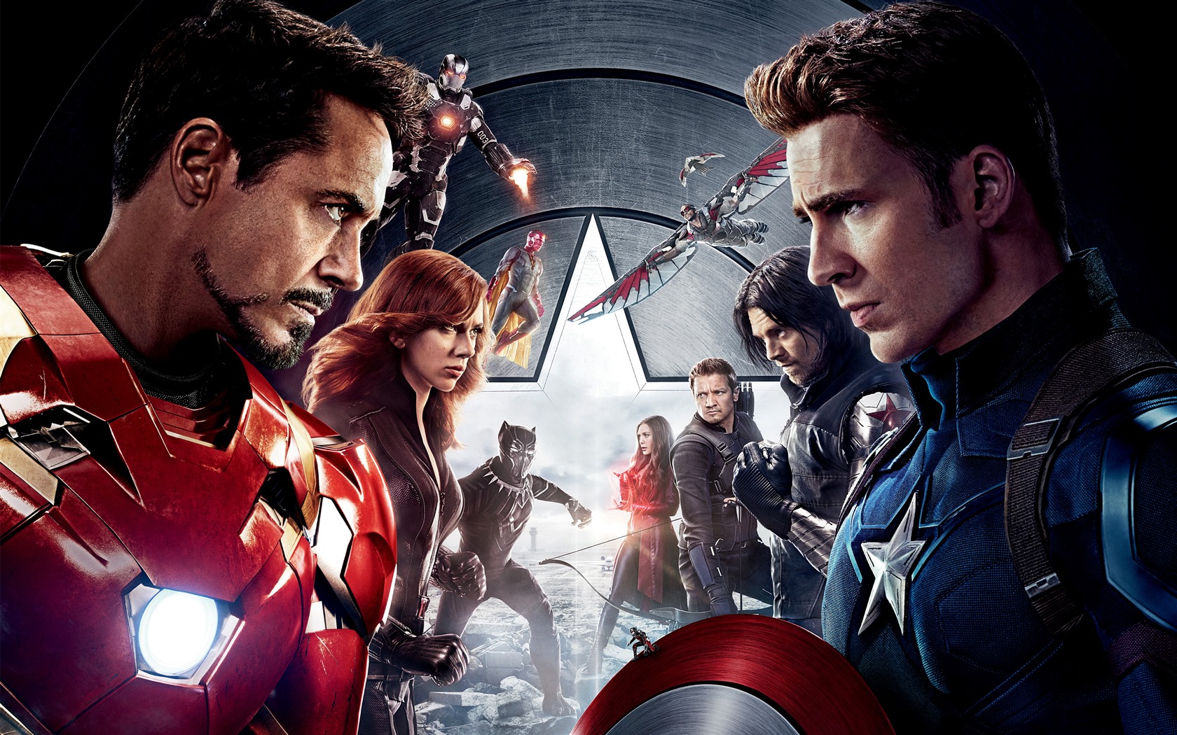 Капитан Америка: Гражданская война, обои для рабочего стола кино HD #1 - 1680x1050