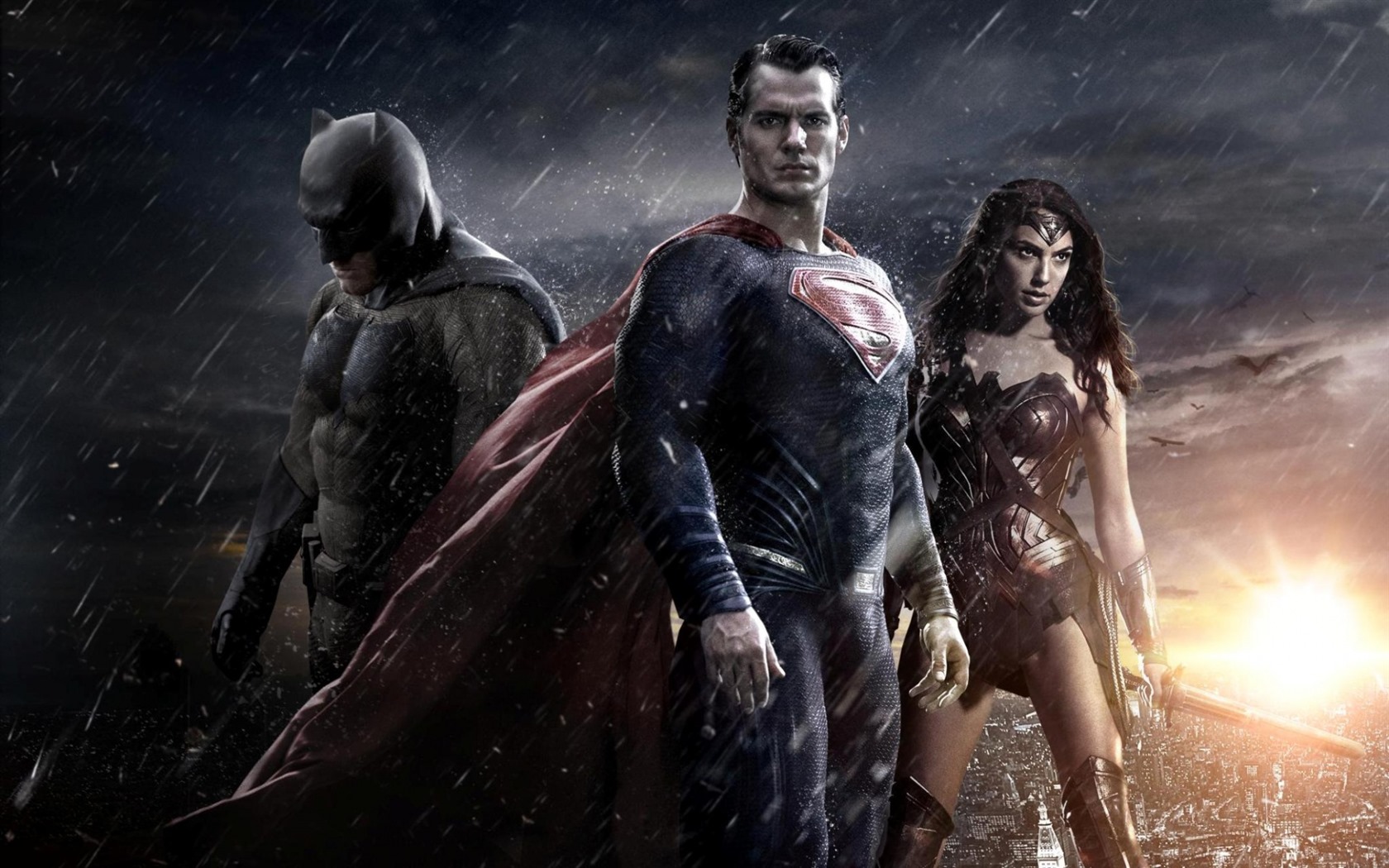 фильм HD обои Рассвет Справедливости, 2016: Бэтмен против Супермена #14 - 1680x1050