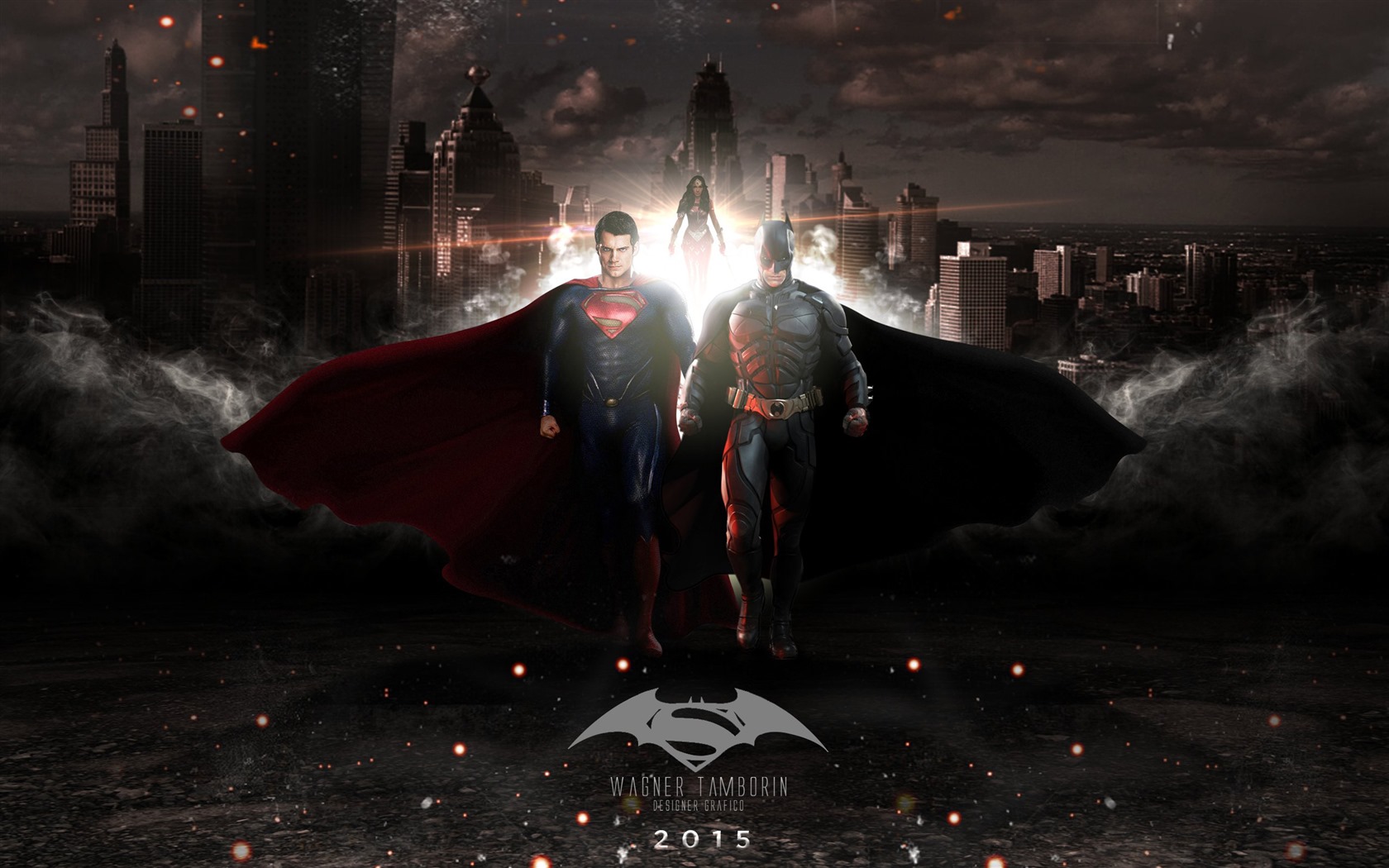 фильм HD обои Рассвет Справедливости, 2016: Бэтмен против Супермена #10 - 1680x1050