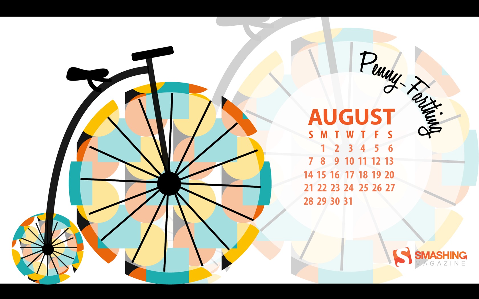 De agosto de el año 2016 fondo de pantalla de calendario (2) #13 - 1680x1050