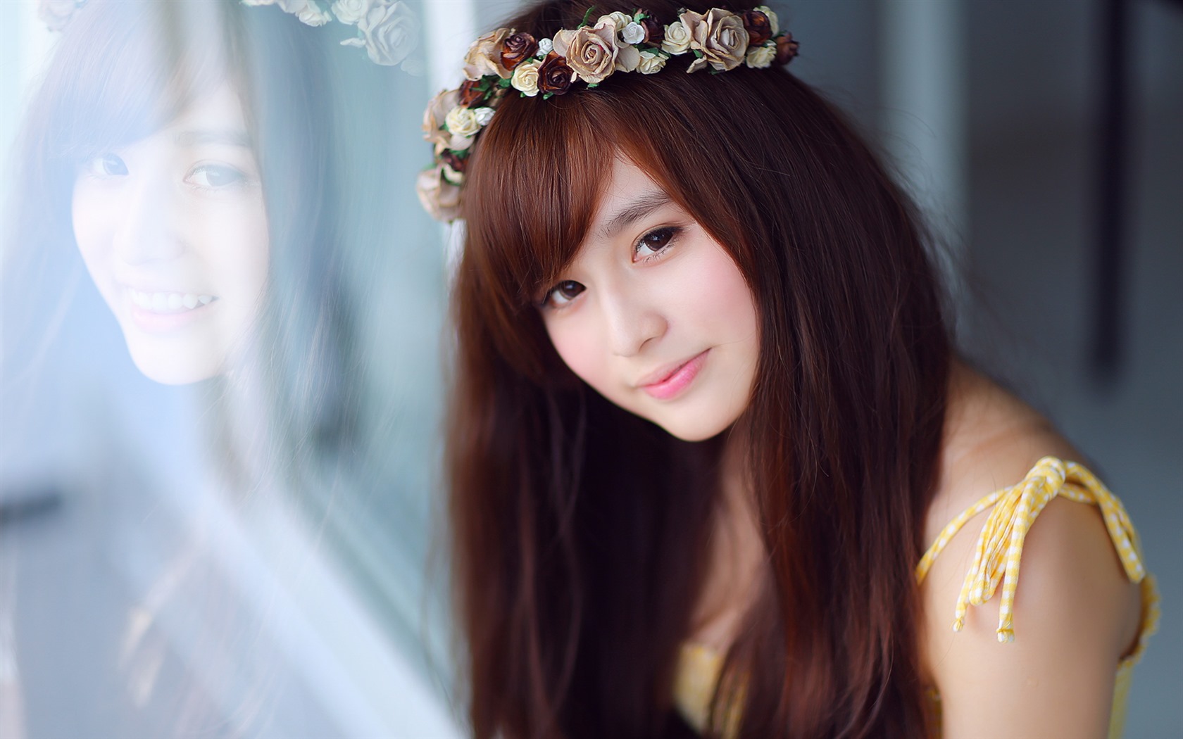 Pure and lovely young Asian girl HD wallpapers collection (3) #9 - 1680x1050