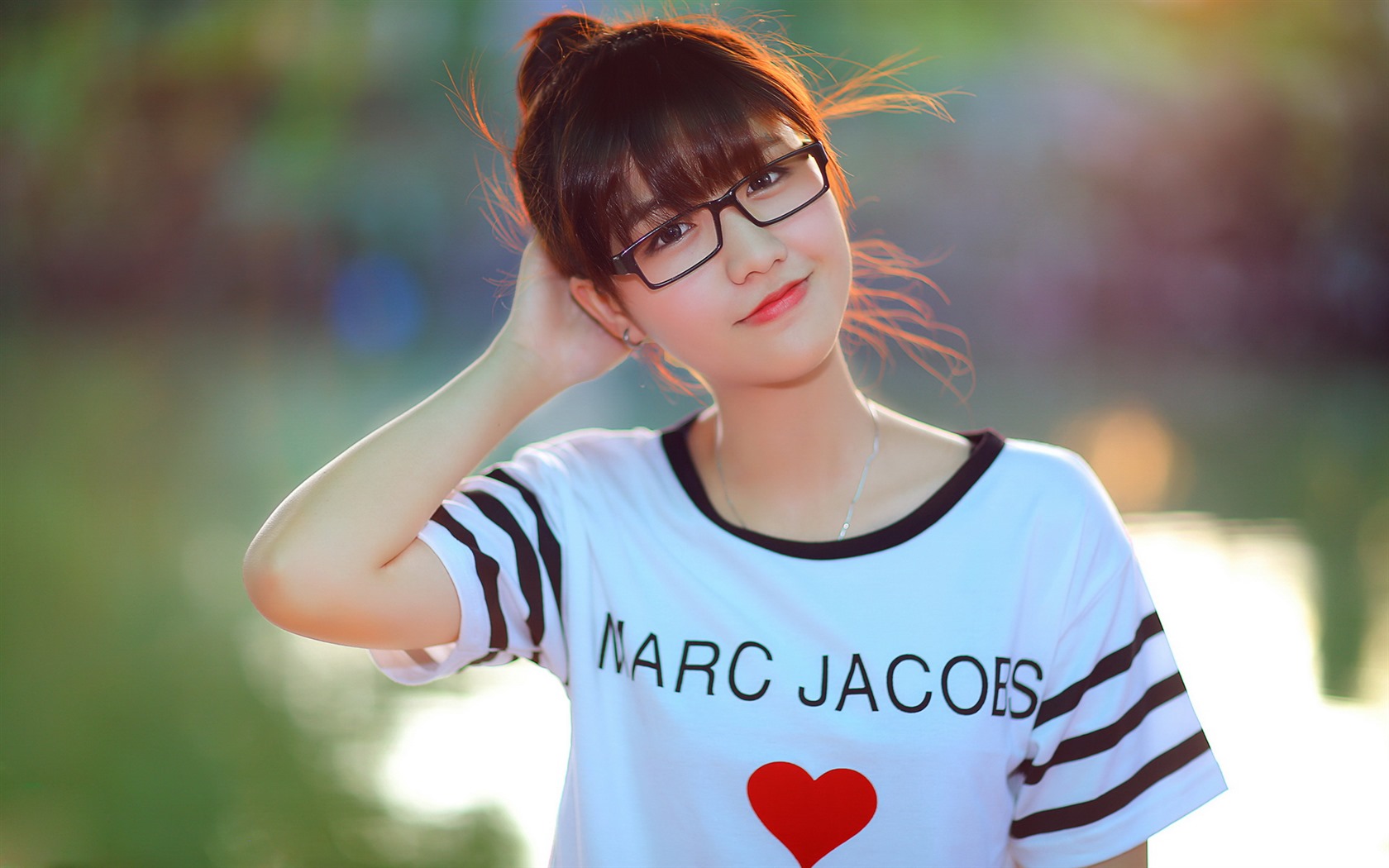 Reine und schöne junge asiatische Mädchen HD-Wallpaper  Kollektion (4) #35 - 1680x1050