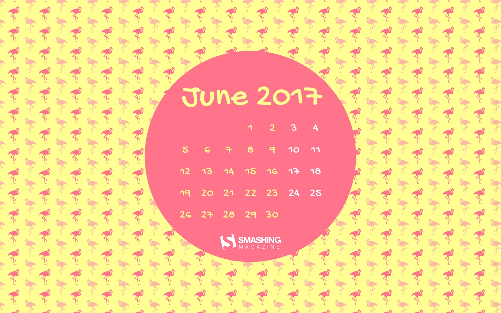 2017年6月のカレンダーの壁紙 #2 - 1680x1050