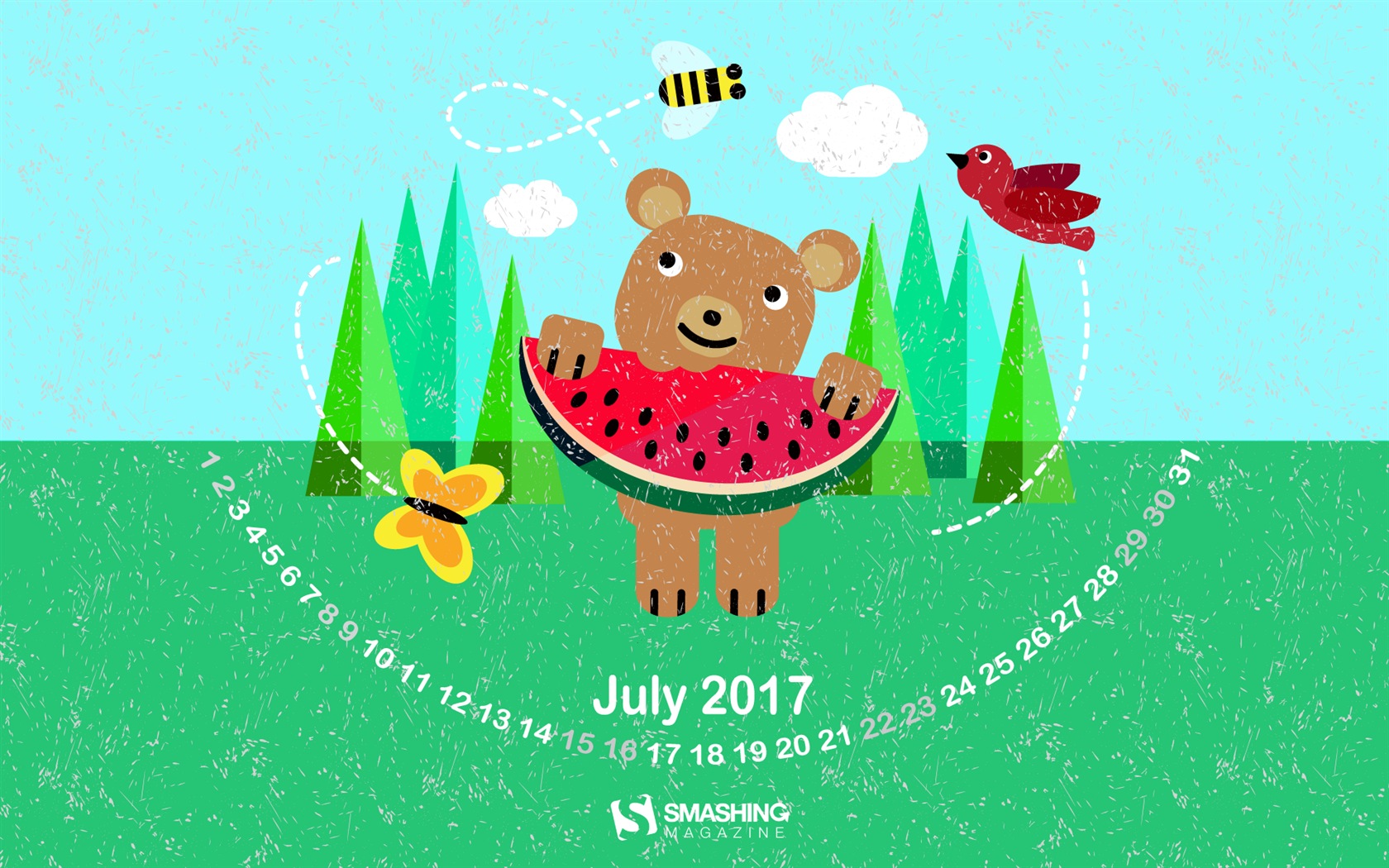 Июль 2017 календаря #22 - 1680x1050