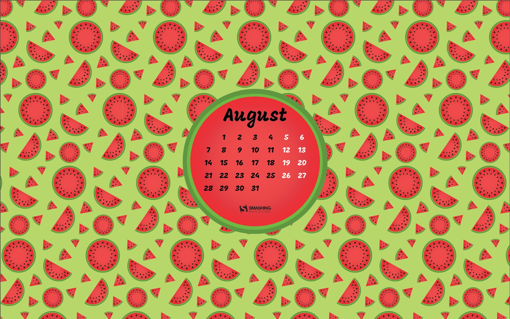 Fondo de escritorio del calendario de agosto de 2017 #17 - 1680x1050