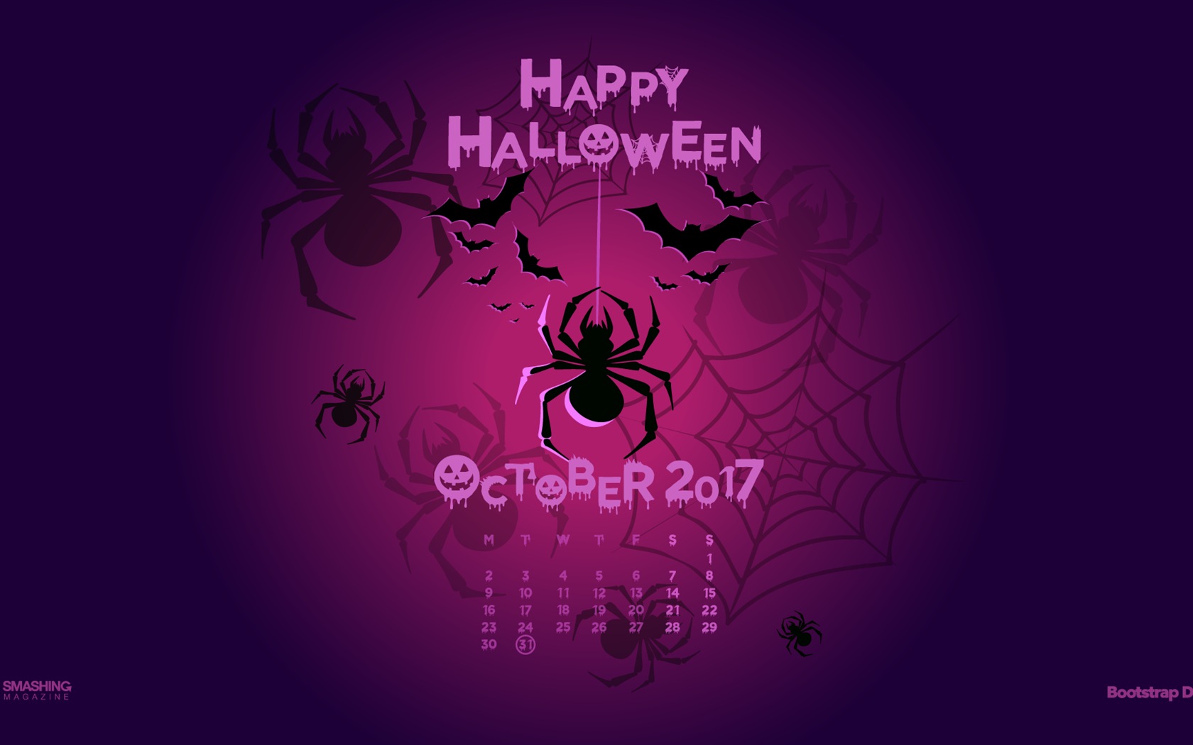 Fondo de pantalla de calendario de octubre de 2017 #16 - 1680x1050