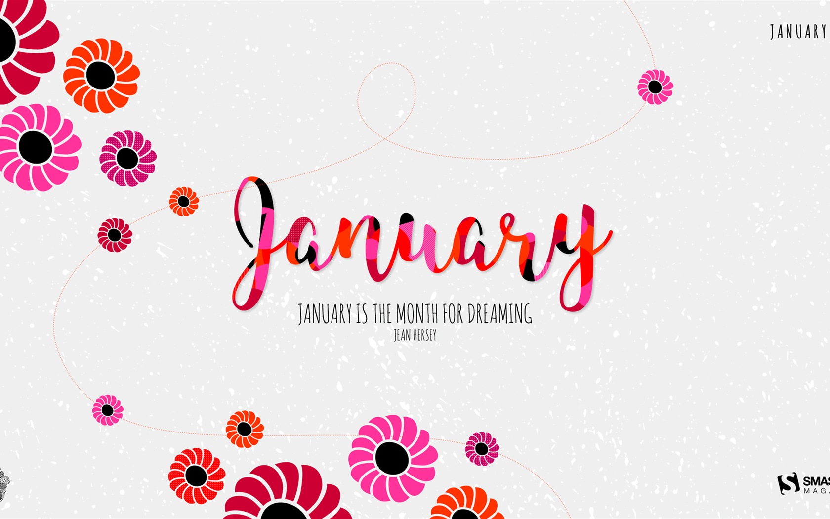 January 2018 Calendar Wallpaper #13 - 1680x1050