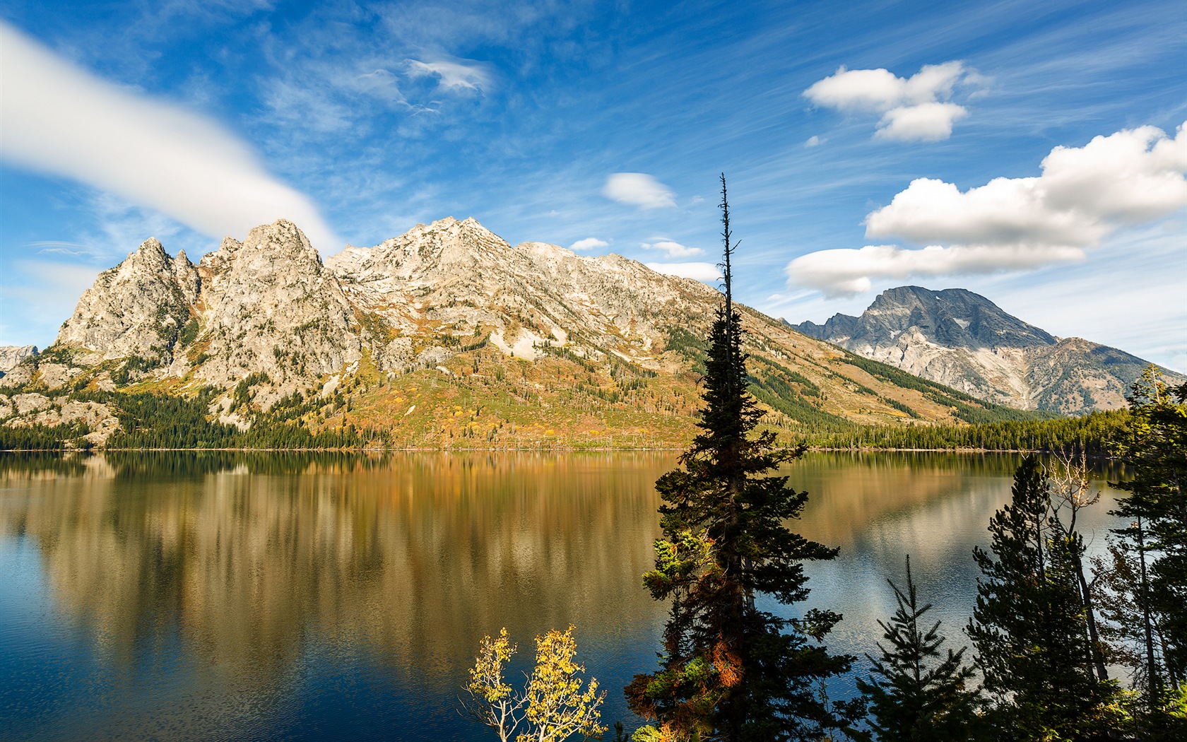 미국 그랜드 Teton 국립 공원 자연 풍경의 HD 월페이퍼 #9 - 1680x1050