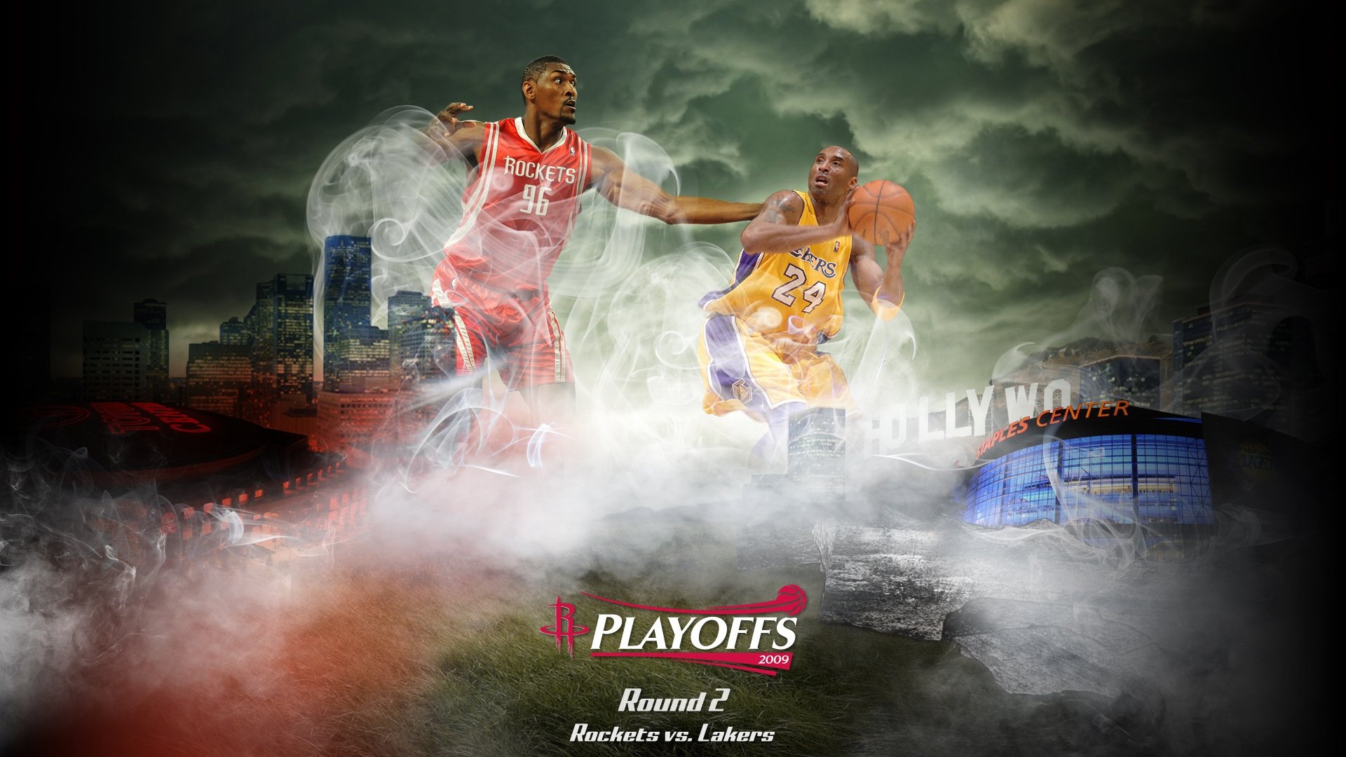 NBA Houston Rockets 2009 playoff wallpaper #2 - 1920x1080