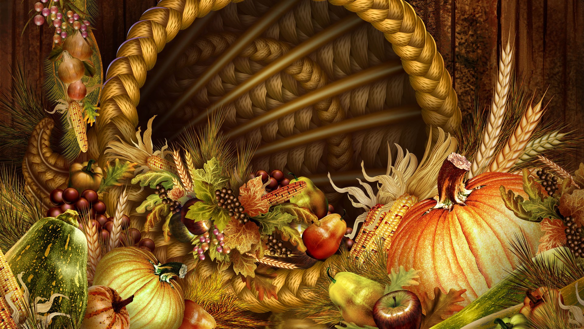 Thanksgiving theme wallpaper #11 - 1920x1080