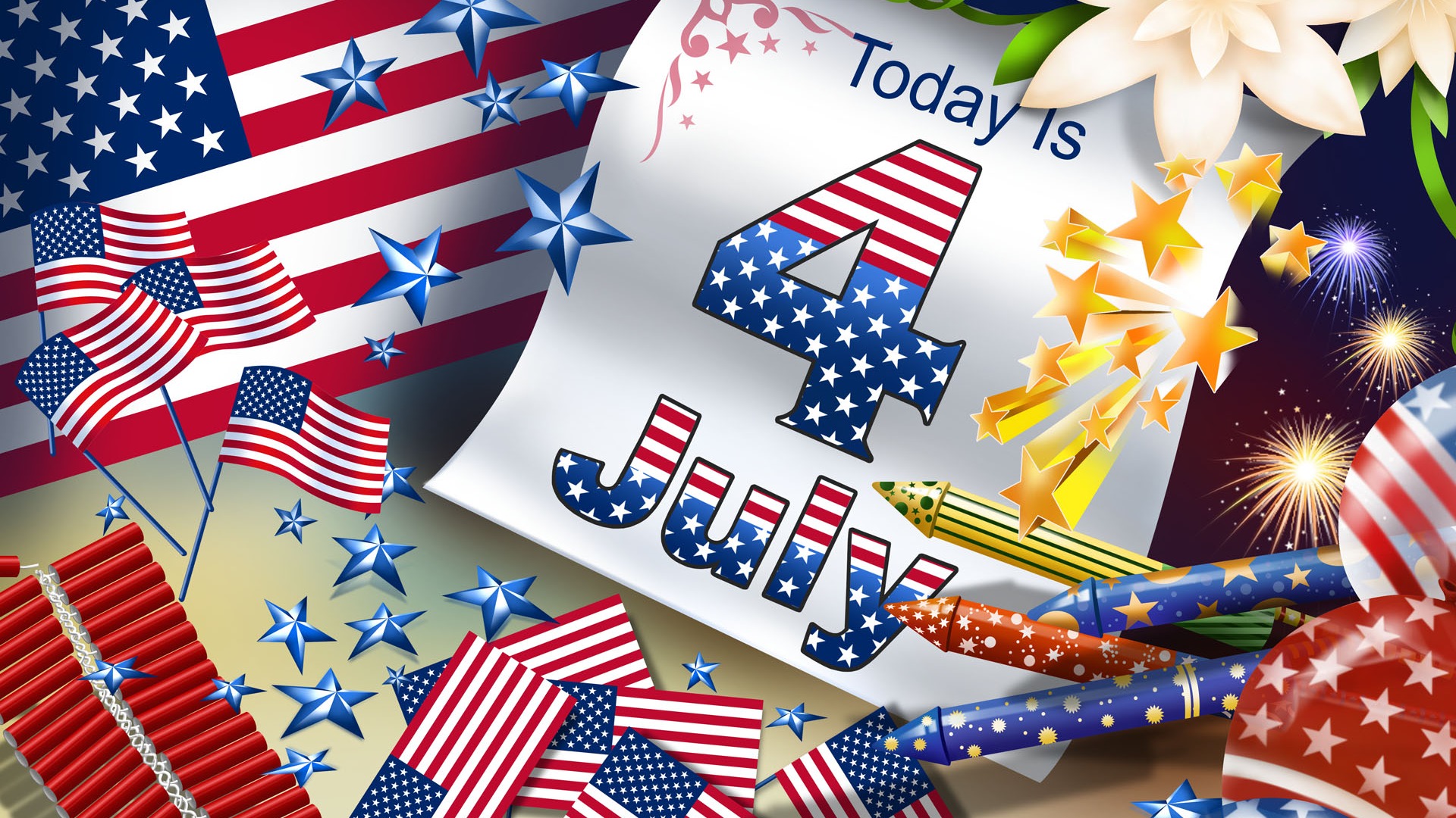 U. S. Independence Day Thema Tapete #1 - 1920x1080
