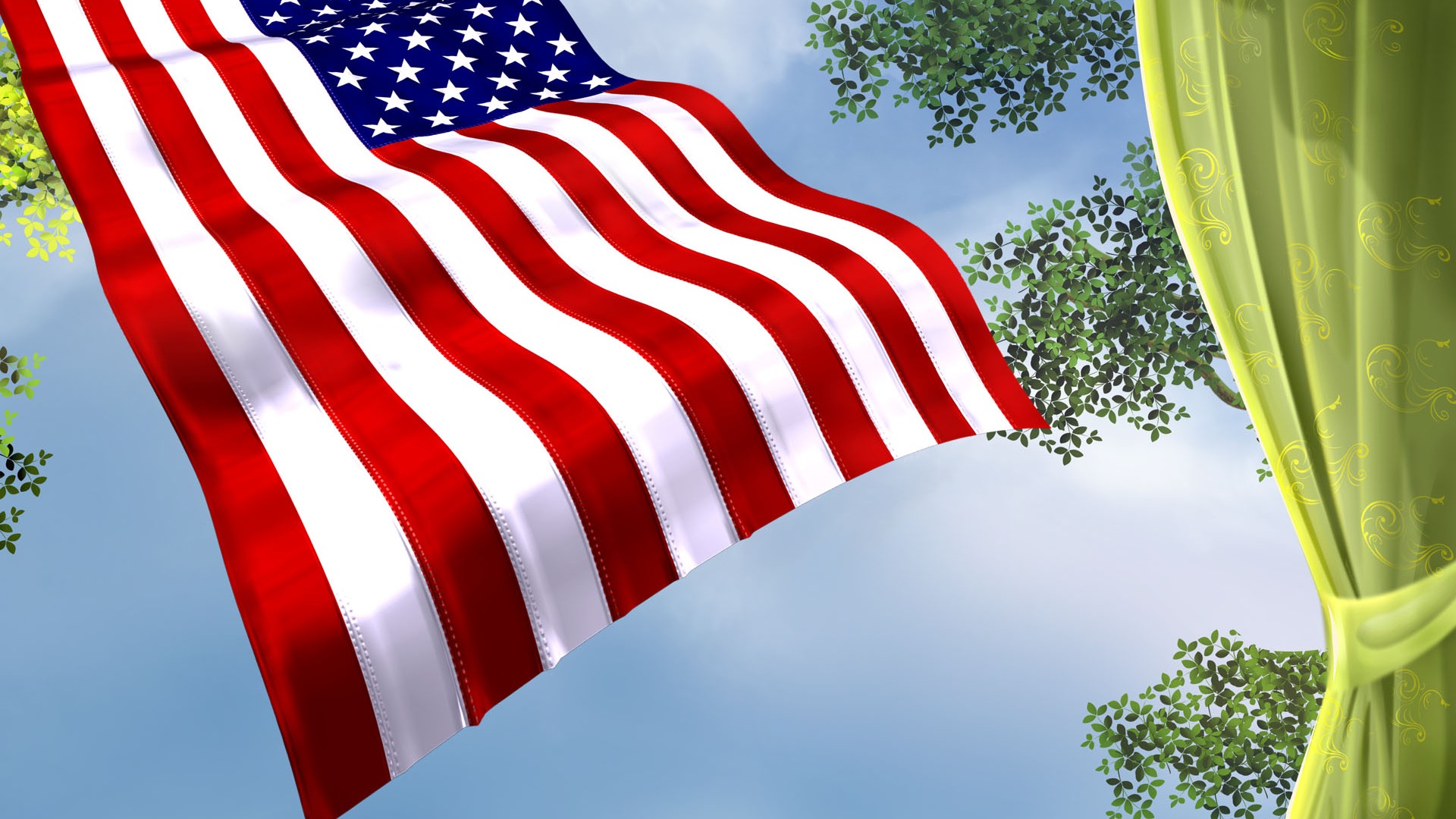 U.S. Independence Day theme wallpaper #33 - 1920x1080