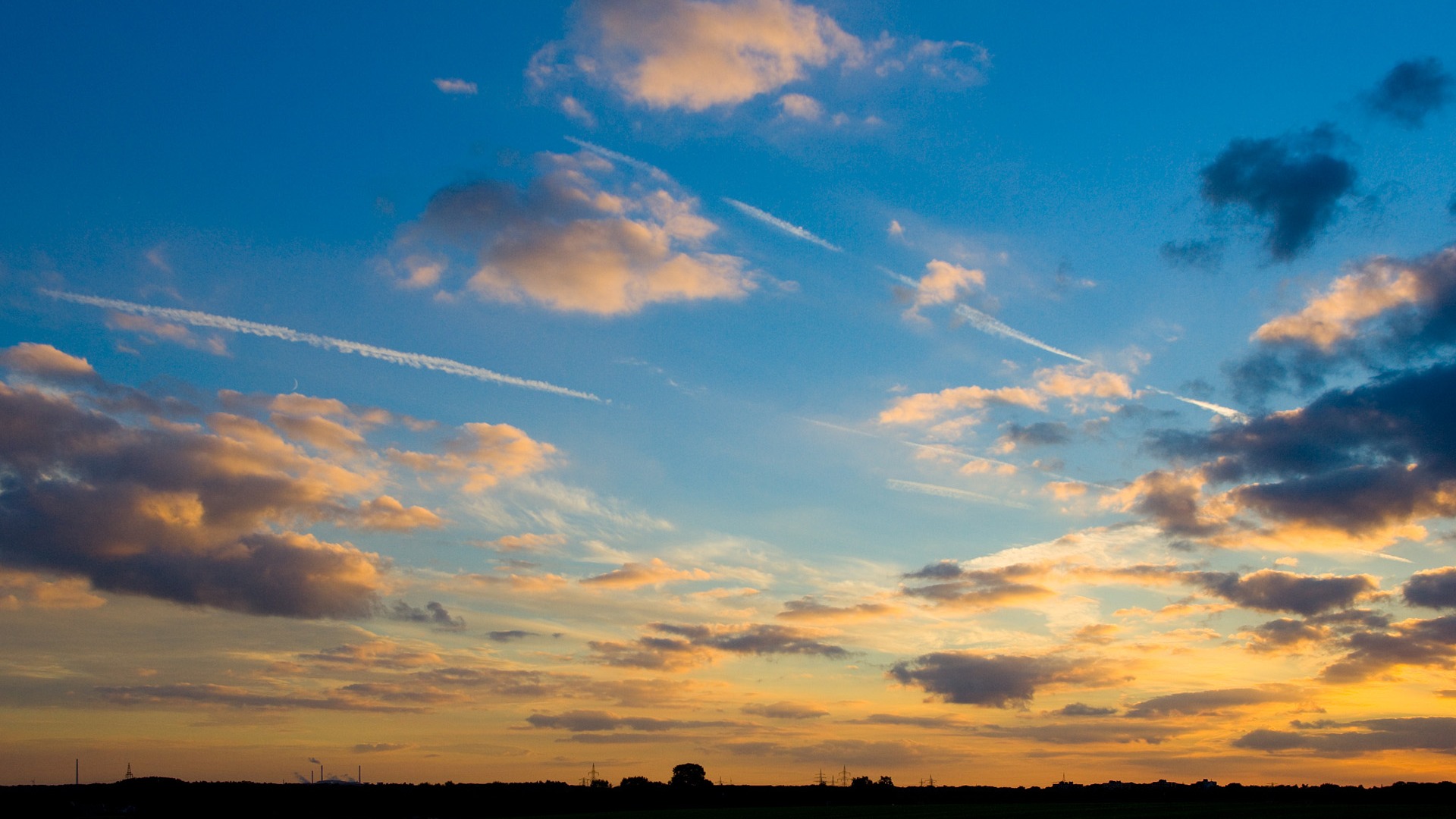 Glow du coucher du soleil HD Wallpaper exquise (1) #12 - 1920x1080