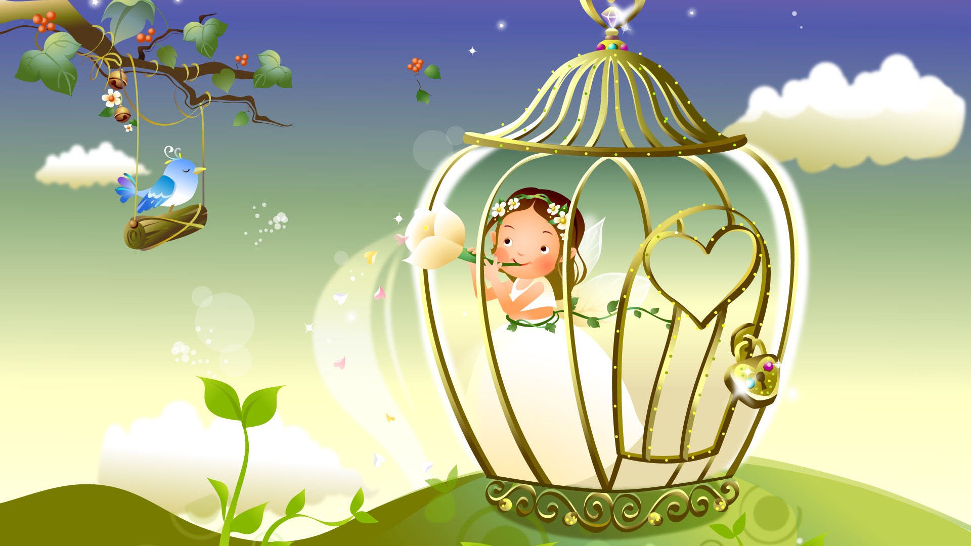 Fairy Tales Vector Wallpaper (1) #20 - 1920x1080