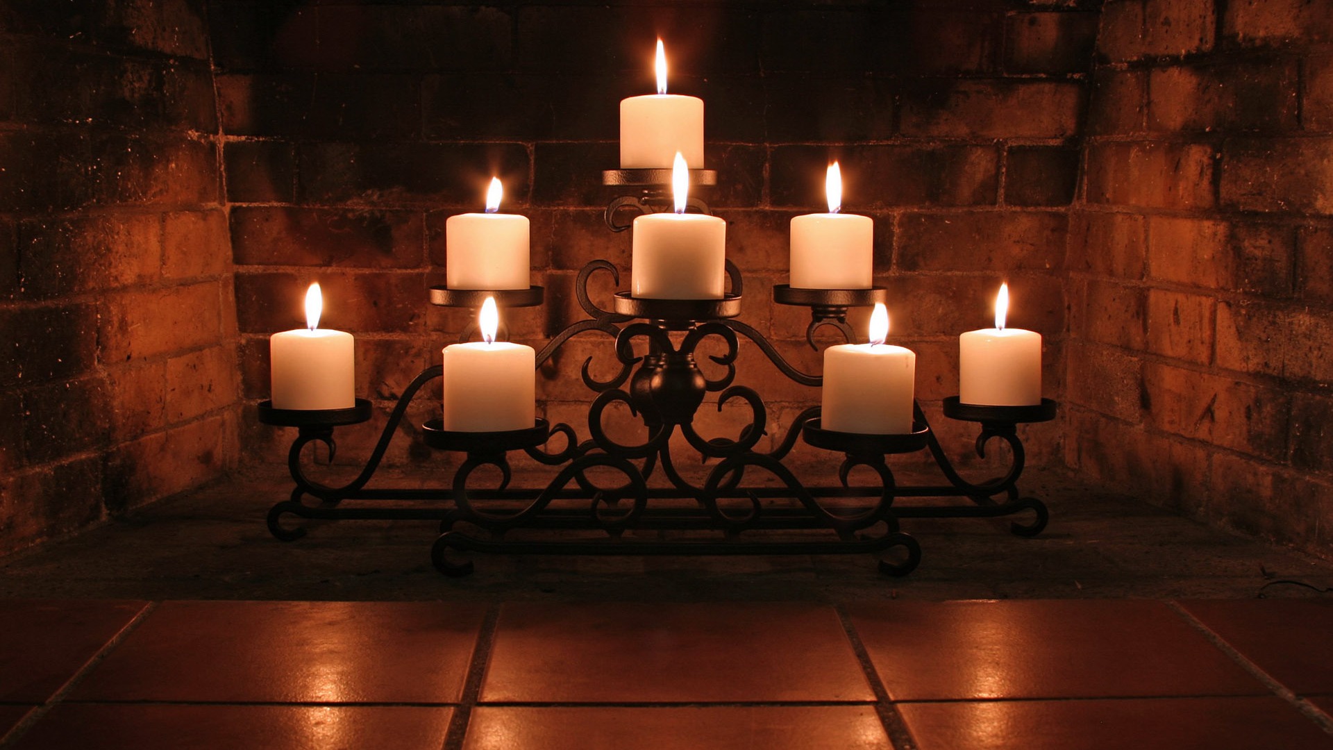 Candlelit wallpaper (3) #2 - 1920x1080