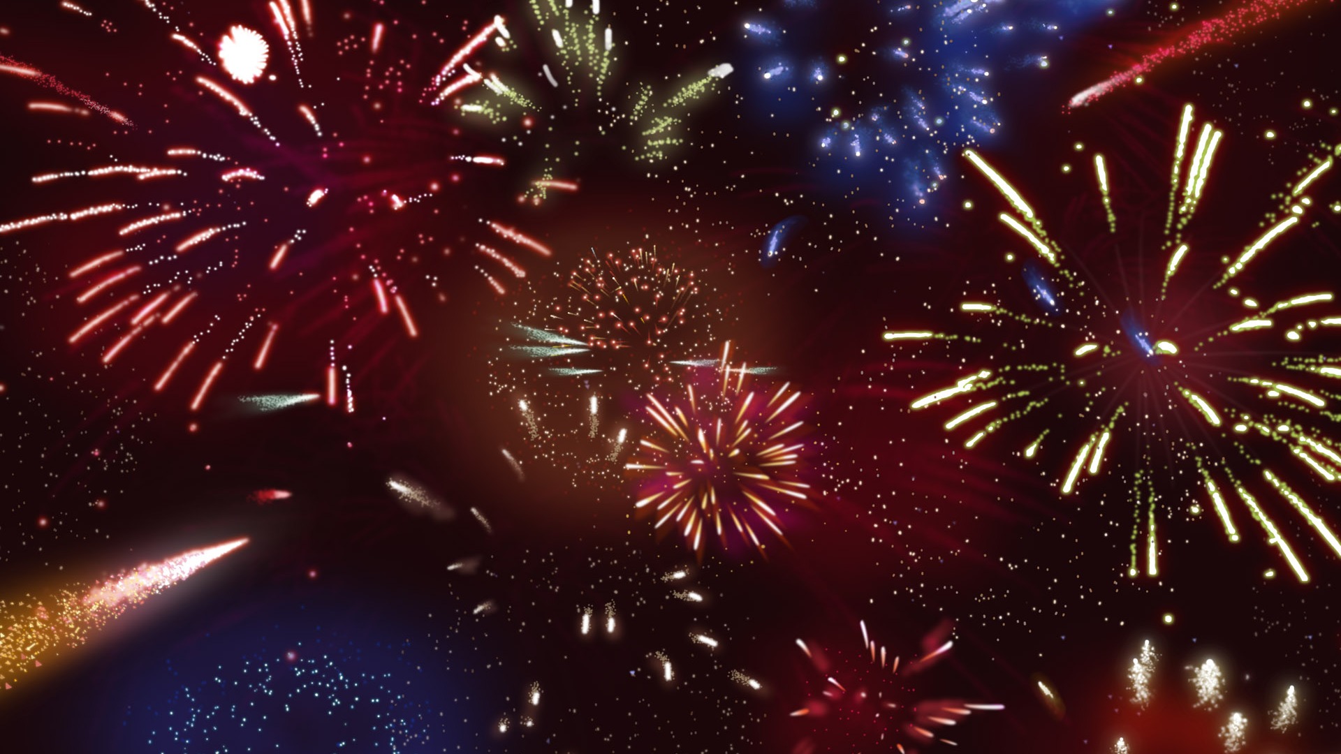 Colorful fireworks HD wallpaper #2 - 1920x1080