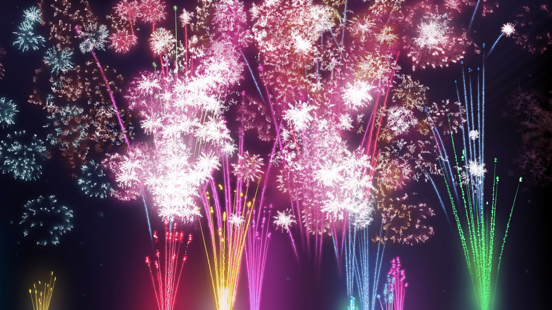 Colorful fireworks HD wallpaper #11 - 1920x1080