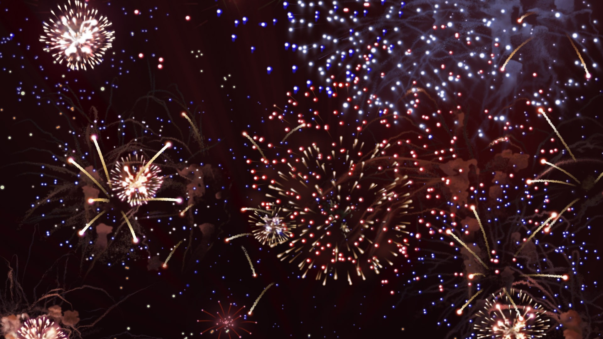 Colorful fireworks HD wallpaper #14 - 1920x1080
