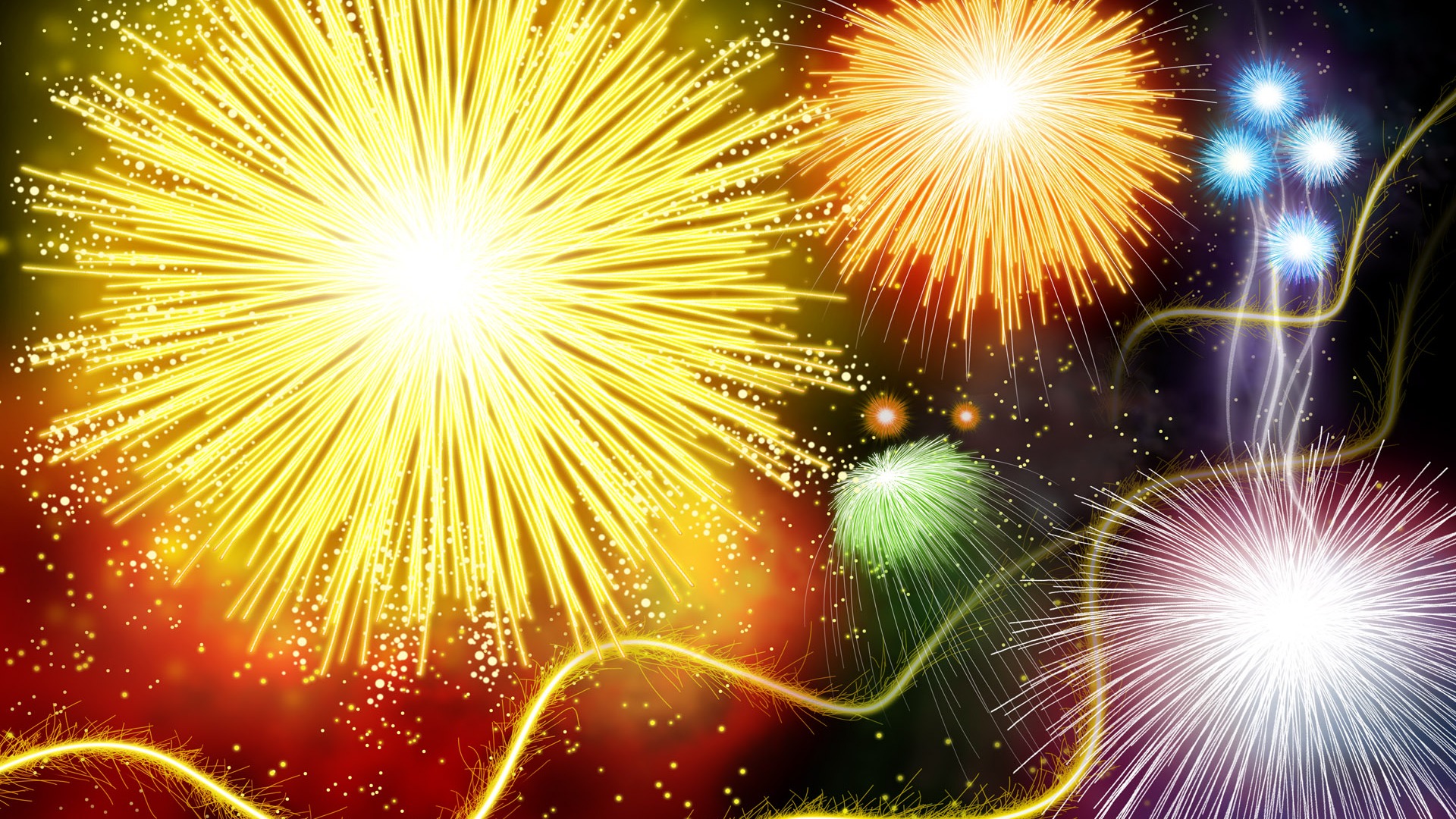 Colorful fireworks HD wallpaper #18 - 1920x1080