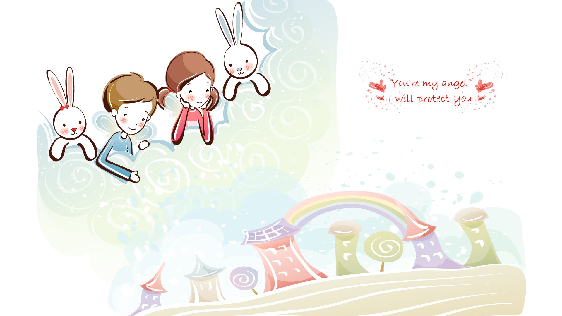 Cartoon Valentine's Day wallpapers (1) #16 - 1920x1080