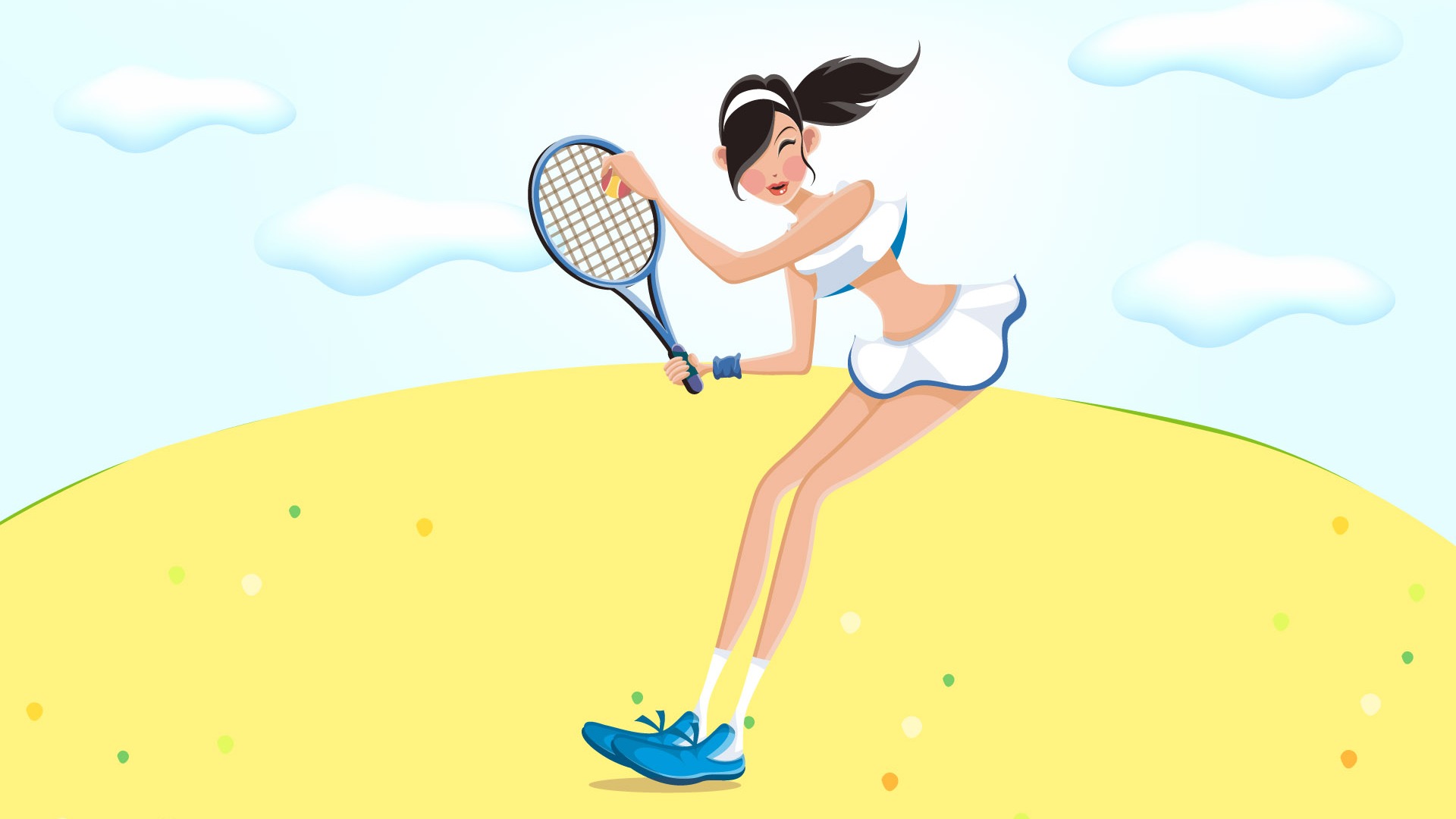 Women's leisure sports vector #13 - 1920x1080