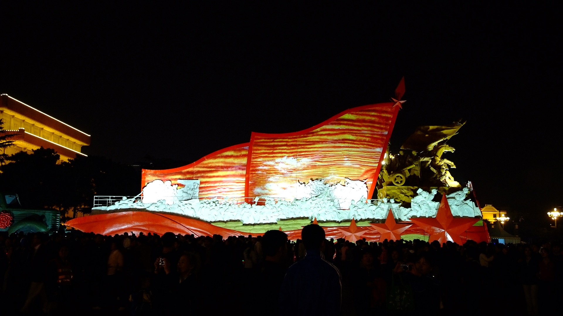 Tiananmen Square colorful night (rebar works) #26 - 1920x1080