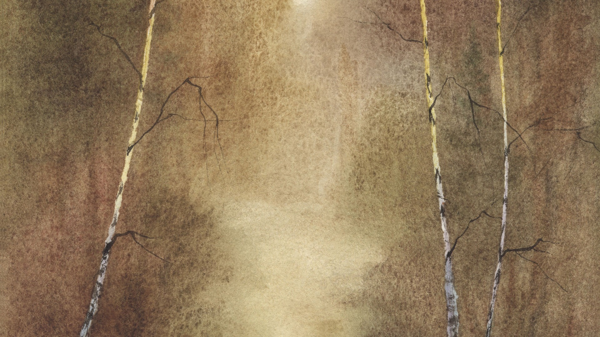 水彩景色 手绘壁纸(二)8 - 1920x1080