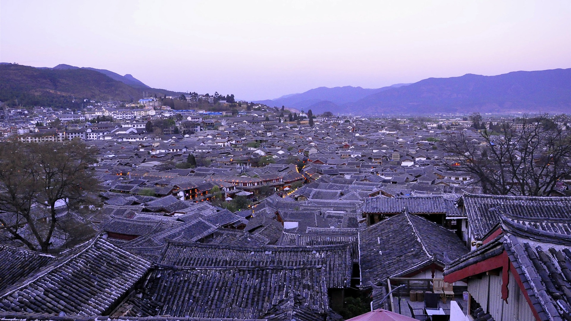 Starobylé město Lijiang atmosféra (2) (starý Hong OK práce) #2 - 1920x1080