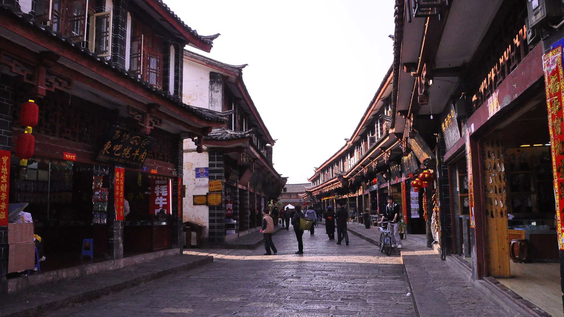 Starobylé město Lijiang atmosféra (2) (starý Hong OK práce) #11 - 1920x1080
