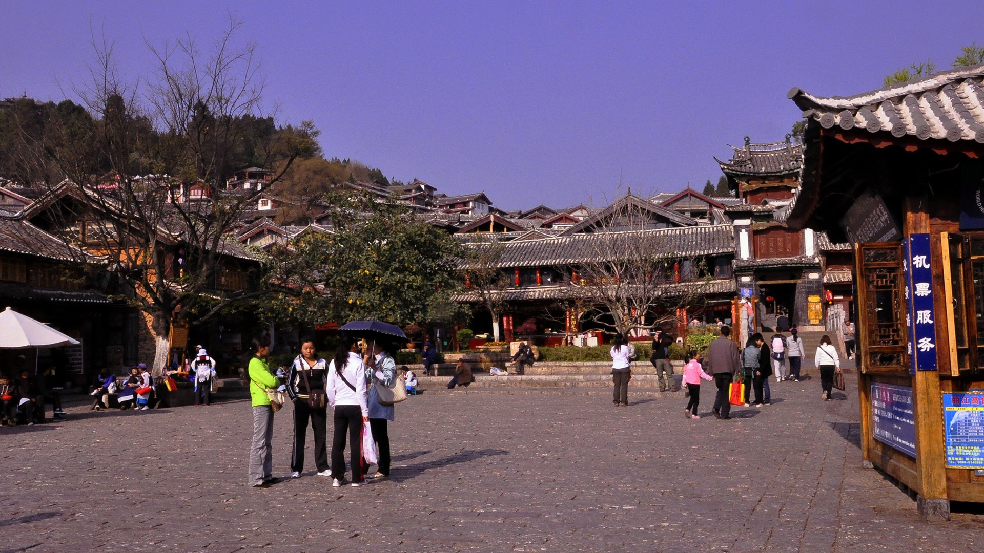 Starobylé město Lijiang atmosféra (2) (starý Hong OK práce) #12 - 1920x1080