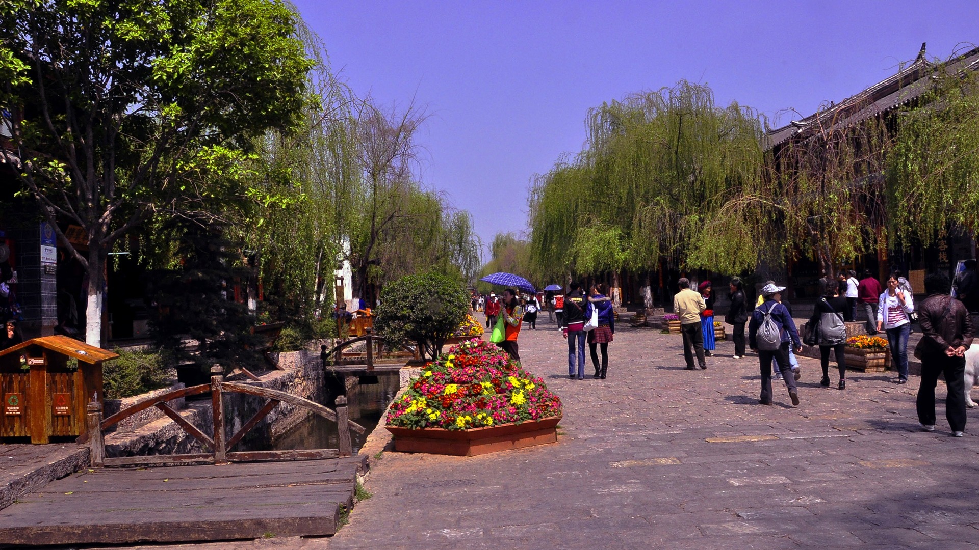 Starobylé město Lijiang atmosféra (2) (starý Hong OK práce) #25 - 1920x1080