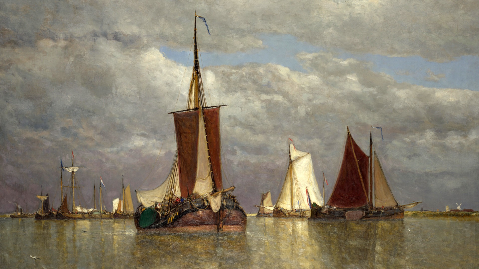 倫敦畫廊帆船 壁紙(一) #19 - 1920x1080