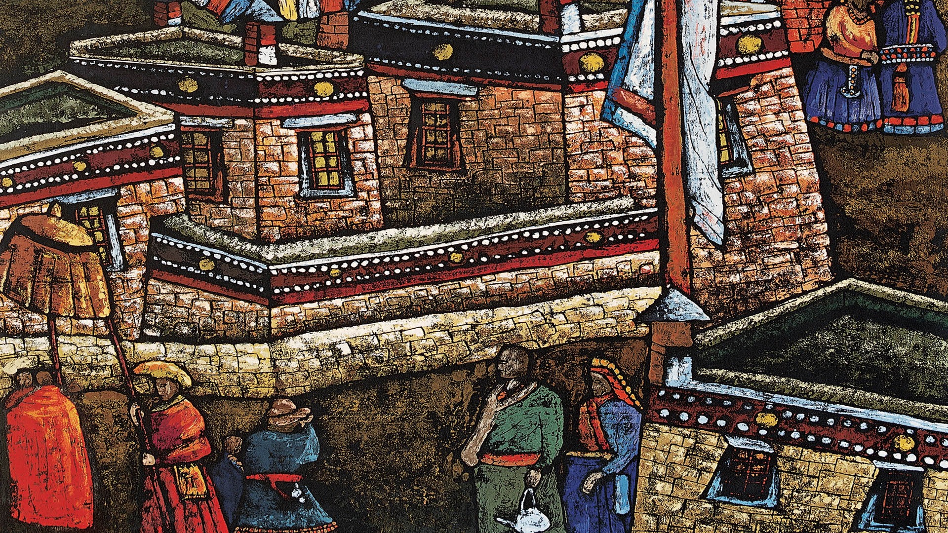 藏族祥巴版畫 壁紙(一) #19 - 1920x1080