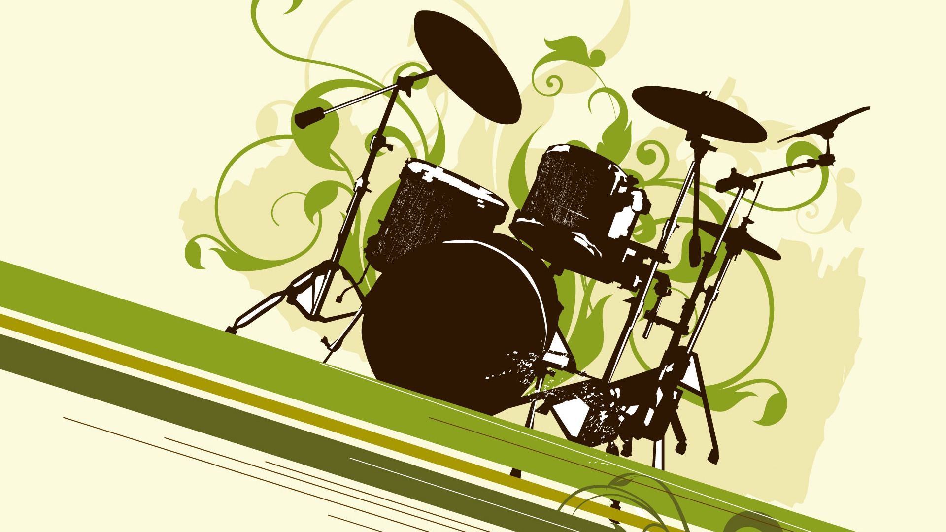 Vector musical theme wallpapers (2) #10 - 1920x1080