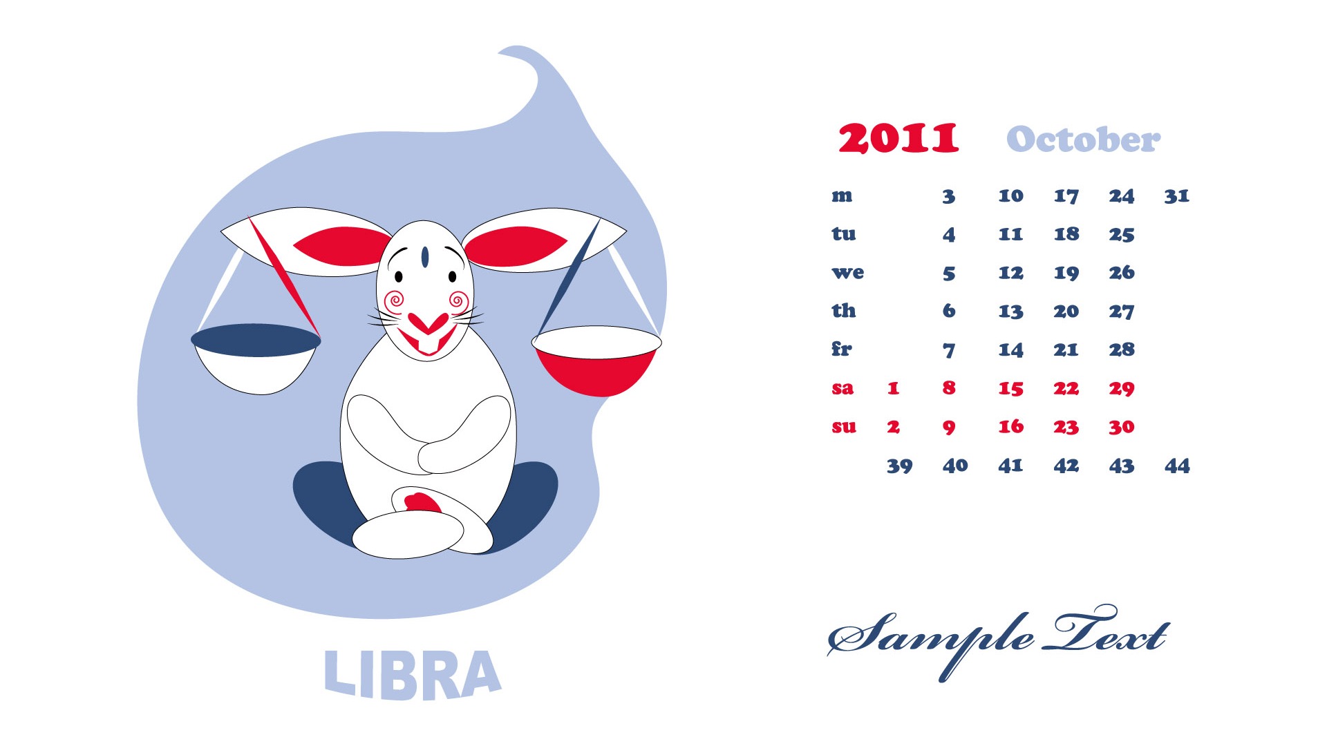 Año del Conejo fondos de escritorio calendario 2011 (2) #3 - 1920x1080