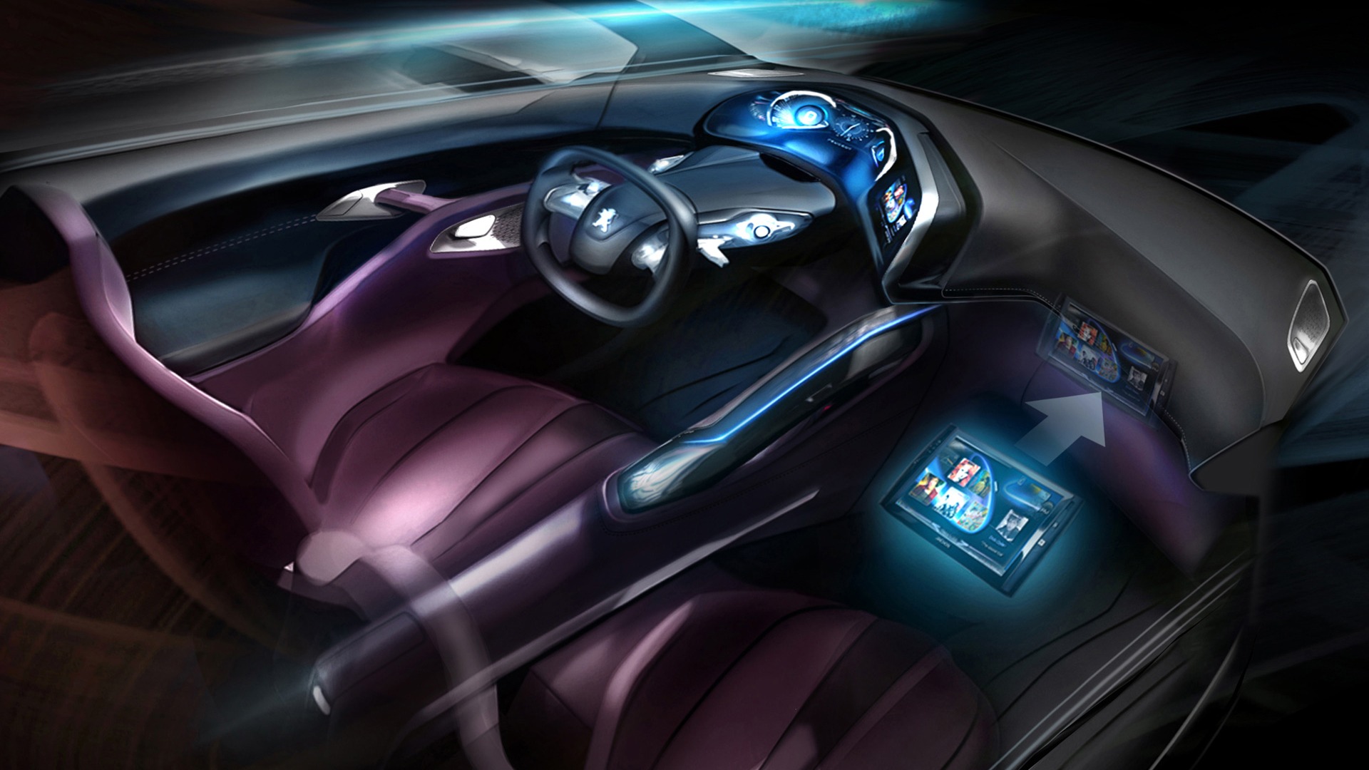 Concept Car Peugeot HR1 - 2010 标志35 - 1920x1080