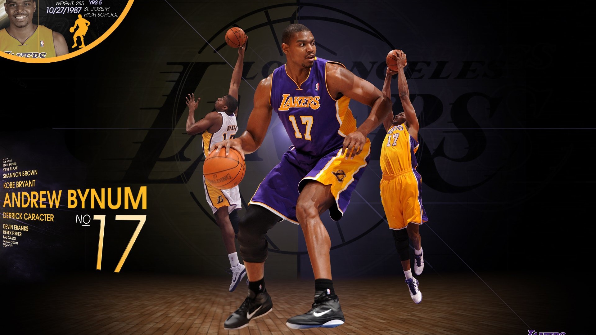 NBA 2010-11 season, the Los Angeles Lakers Wallpapers #2 - 1920x1080