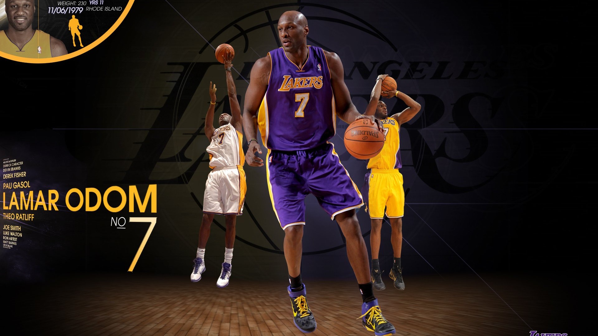 NBA la saison 2010-11, les Lakers de Los Angeles Fonds d'écran #7 - 1920x1080