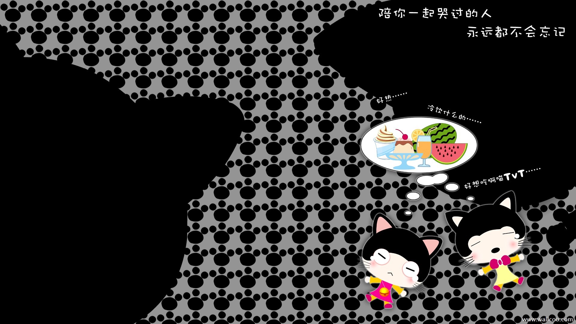 Baby cat cartoon wallpaper (1) #3 - 1920x1080