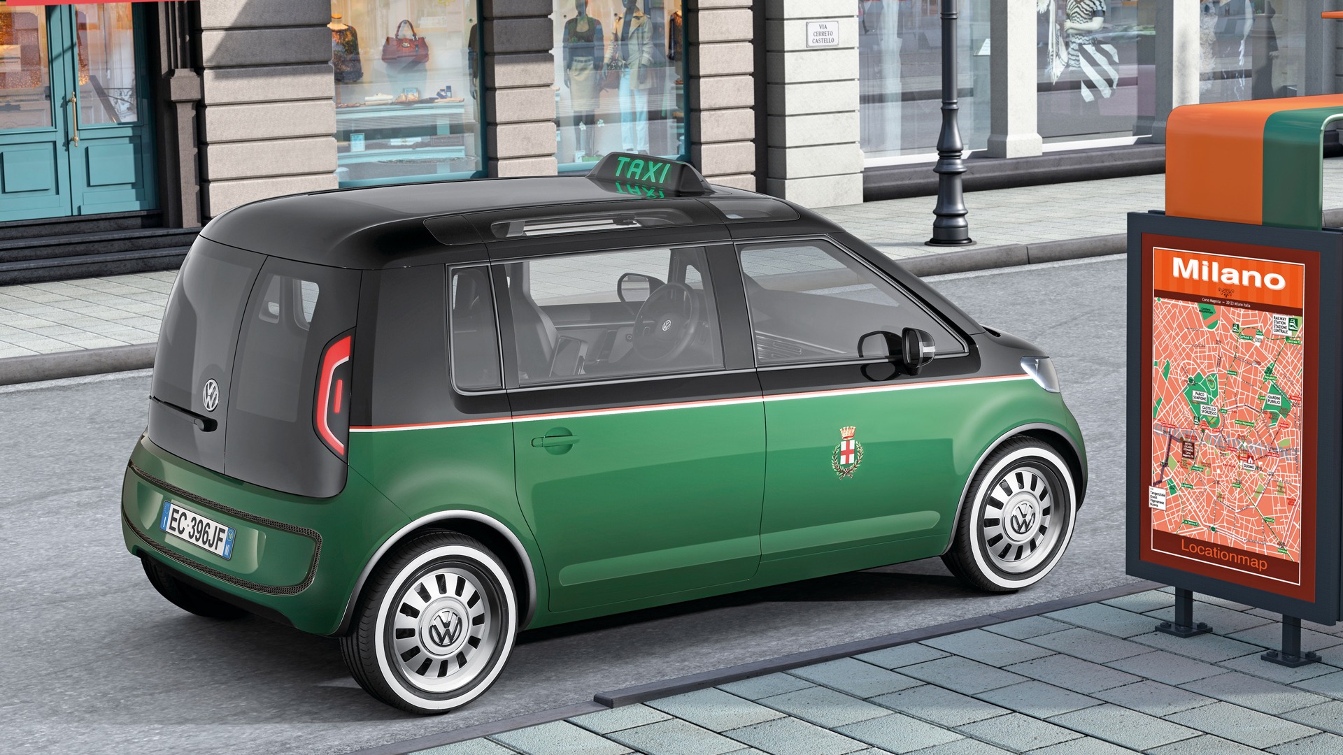 Concept Car Volkswagen Milano Taxi - 2010 HD wallpapers #5 - 1920x1080