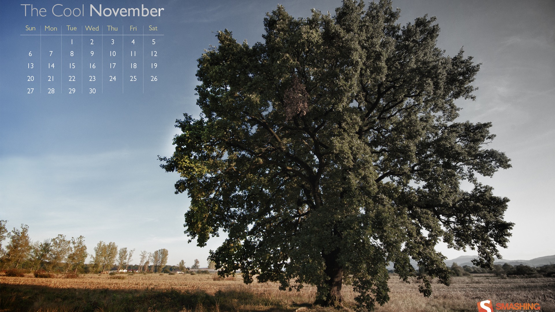Ноябрь 2011 Календарь обои (1) #10 - 1920x1080